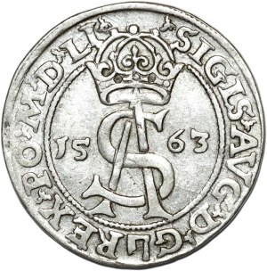 Sigismund II Augustus, trojak 1563, Vilnius, LI/ LI