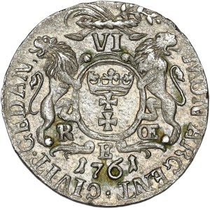 August III Sas, szóstak 1761, Gdańsk