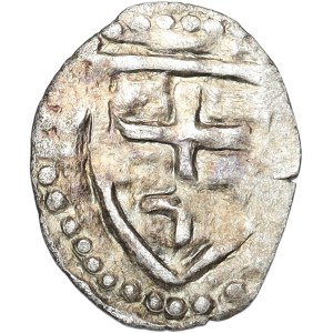Władysław II Jagiełło, 1/4 grosza (1387-1392), denar, Wilno