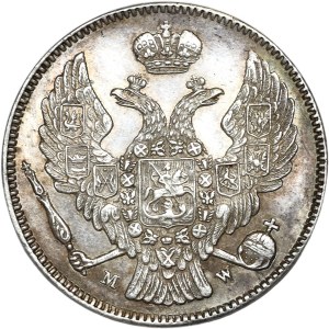 Russian partition, 30 kopecks = 2 zlotys 1835 MW, Warsaw