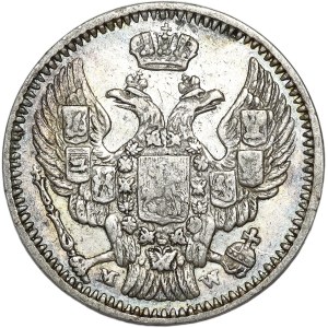 Zabór rosyjski, 20 kopiejek = 40 groszy 1850 MW, Warszawa