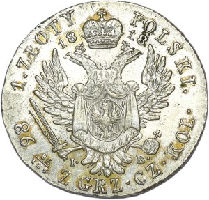 Kingdom of Poland, Alexander I, 5 gold 1818 IB, Warsaw