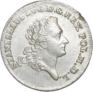 Stanislaw August Poniatowski, two-zloty (8 groszy) 1768 FS, Warsaw
