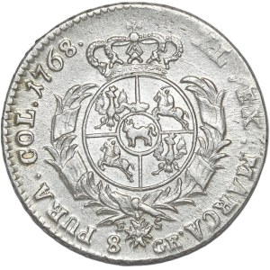 Stanisław August Poniatowski, dwuzłotówka (8 groszy) 1768 FS, Warszawa