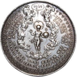 Ladislaus IV Vasa, Religious medal 1635, Gdansk, Dadler
