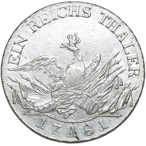 Niemcy, Prusy, Fryderyk II Wielki, talar 1781 A, Berlin