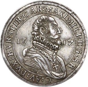 Austria, Maximilian, thaler 1617, Hall