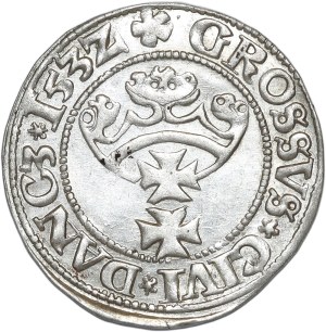 Sigismund I the Old, penny 1532, Gdansk, PR