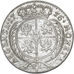 Germany, Prussia, sixpence 1756 E, Königsberg, bust of Frederick the Great