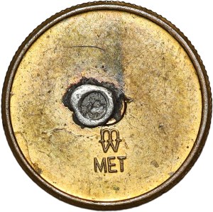 1 gold 1989 one-sided reverse print in brass from original stamps