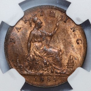 Wielka Brytania, 1 farthing 1885, Londyn