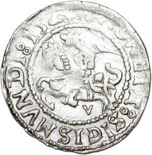 Sigismund I the Old, half-penny 1528 (?) letter V, inverted N