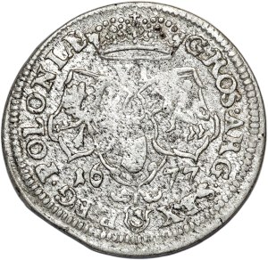 John III Sobieski, sixpence 1677, Bydgoszcz, letters S B under the bust