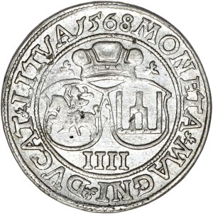 Sigismund II Augustus, quadrangle 1568, Vilnius, LI/LITVA