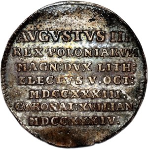 Augustus III Sas, coronation token 1734