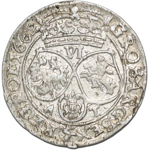 Jan II Kazimierz, szóstak 1662 AT, Kraków