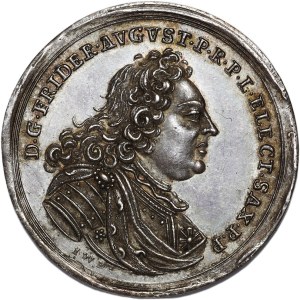 Augustus III Saxon, Medal Oath of allegiance to the Elector of Saxony 1733, Dresden