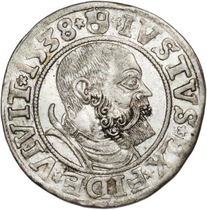 Ducal Prussia, Albrecht Hohenzollern, penny 1538, Königsberg