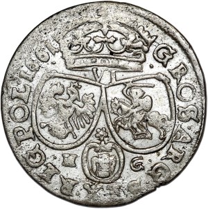 John II Casimir, sixpence 1661 NG, Poznań, uncircumscribed