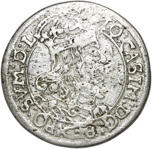 John II Casimir, sixpence 1667 AT, Krakow