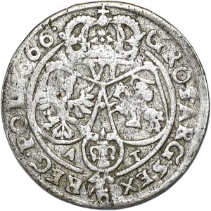John II Casimir, sixpence 1666 AT, Bydgoszcz