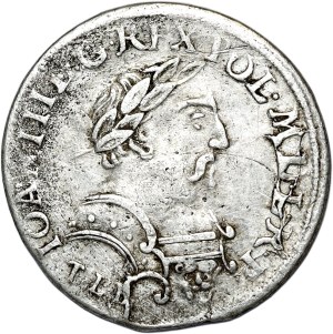 John III Sobieski, sixpence 1681, Krakow, bust of the king in armor