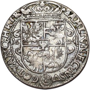 Sigismund III Vasa, ort 1624, Bydgoszcz, large 4 in date