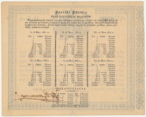 November Uprising, Polish Meals Certificate, loan for 600 zloty 1831.