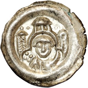 Leszek Biały, (1202-1227) brakteat krakowski, św. Szczepan pod potrójną arkadą