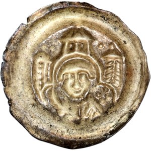 Leszek Biały, (1202-1227) brakteat krakowski, św. Szczepan pod potrójną arkadą