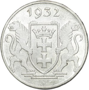 Wolne Miasto Gdańsk, 5 guldenów 1932, Żuraw
