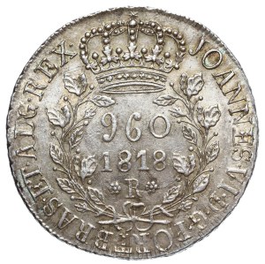 Brazil, John VI, 960 reis 1818 R