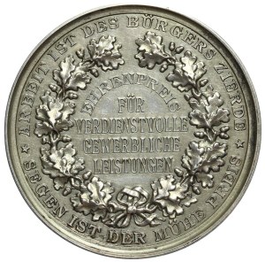 West Prussia, Medal 1893 Chojnice, Tuchola, Człuchów