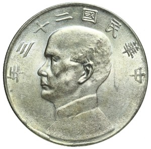 China, Republic, dollar 1934