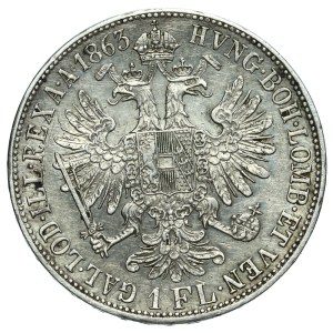 Austria, Franciszek Józef, floren 1863 B, Kremnica