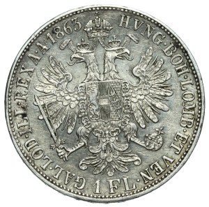 Austria, Franz Joseph, florin 1863 B, Kremnica