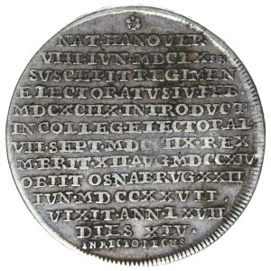 Niemcy, Braunschweig Calenberg Hannover, Jerzy I, 1/2 talara 1727, Clausthal, Pośmiertna