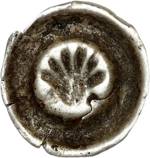Silesia, Wenceslas Legnicki (1382-1417), brakteat, shell, Nysa