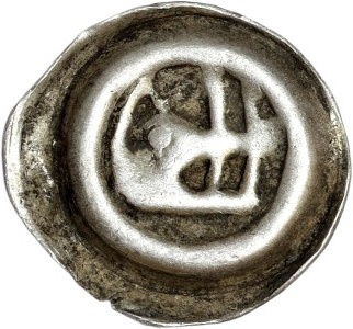Silesia, Świdnica Principality, 15th century brakteat, Boar's Head, Świdnica