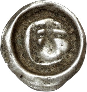 Silesia, Świdnica Principality, 15th century brakteat, Boar's Head, Świdnica