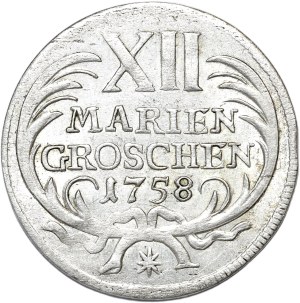 Germany, Prussia, Frederick II, 12 pennies 1758, Dresden