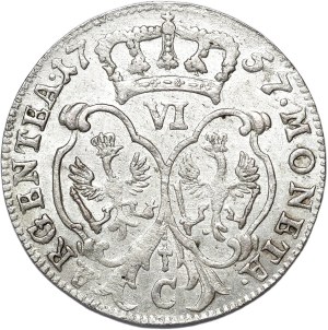 Germany, Prussia, Frederick II, sixpence 1757 C