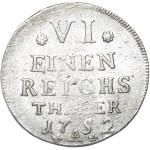 Niemcy, Prusy, Fryderyk II, 1/6 talara 1752 A, Berlin