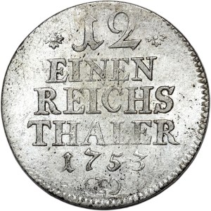 Germany, Prussia, Frederick II, 1/12 thaler 1763 F, MAGDEBURG - RARE ANNIVERSARY