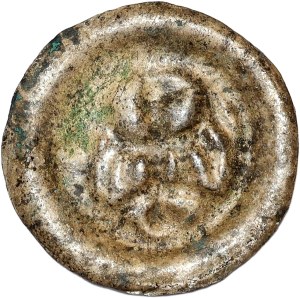 Silesia, brakteat, eagle sitting on a bow, ball