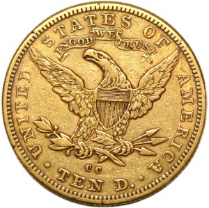 USA, $10 1891 CC, Carson City