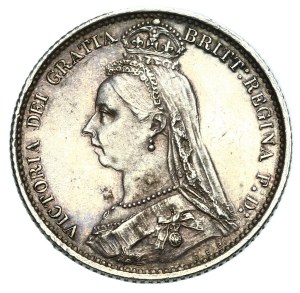 Wielka Brytania, Wiktoria, 6 pensów 1887, Londyn