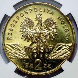 2 złote 1999, Wilk
