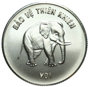 Vietnam, 100 dong 1986 Elephant Ag