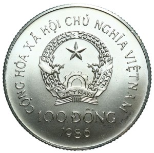 Vietnam, 100 dong 1986 Elephant Ag